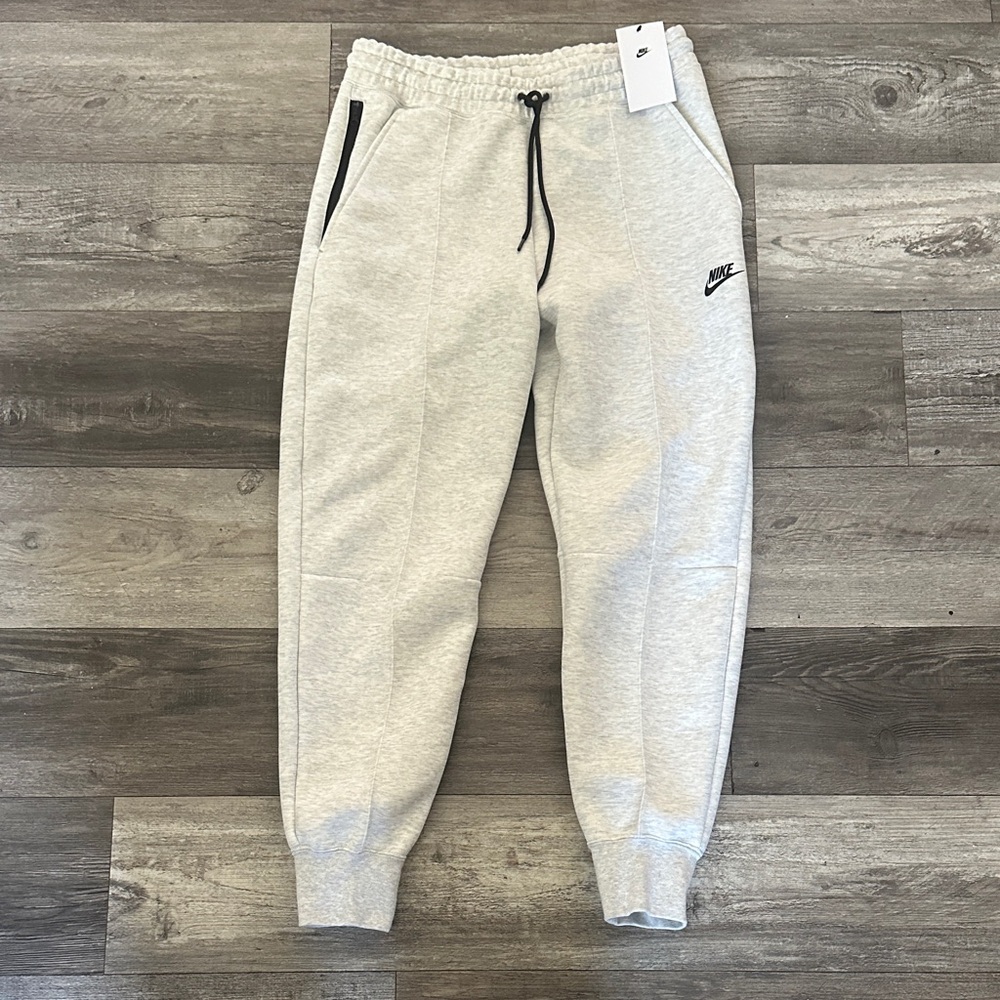 Nike Light Gray Joggers with Black Trim